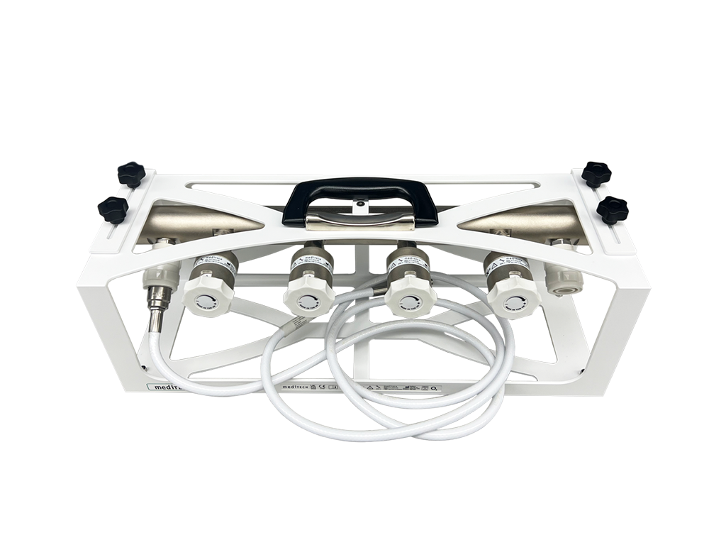 4-Way Flow Selector and Frame, with Supply Hose and Probe